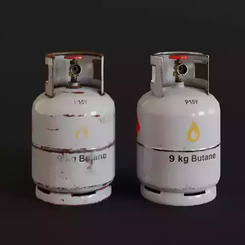 Gas Bottle 9kg Prop Game-Ready