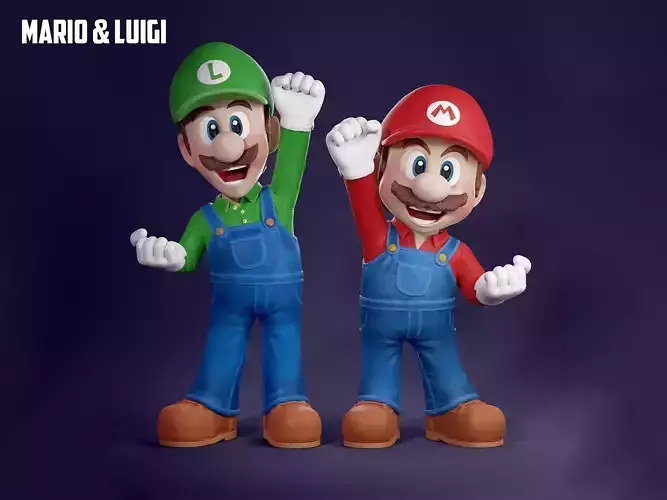 MARIO Y LUIGI 3D print model