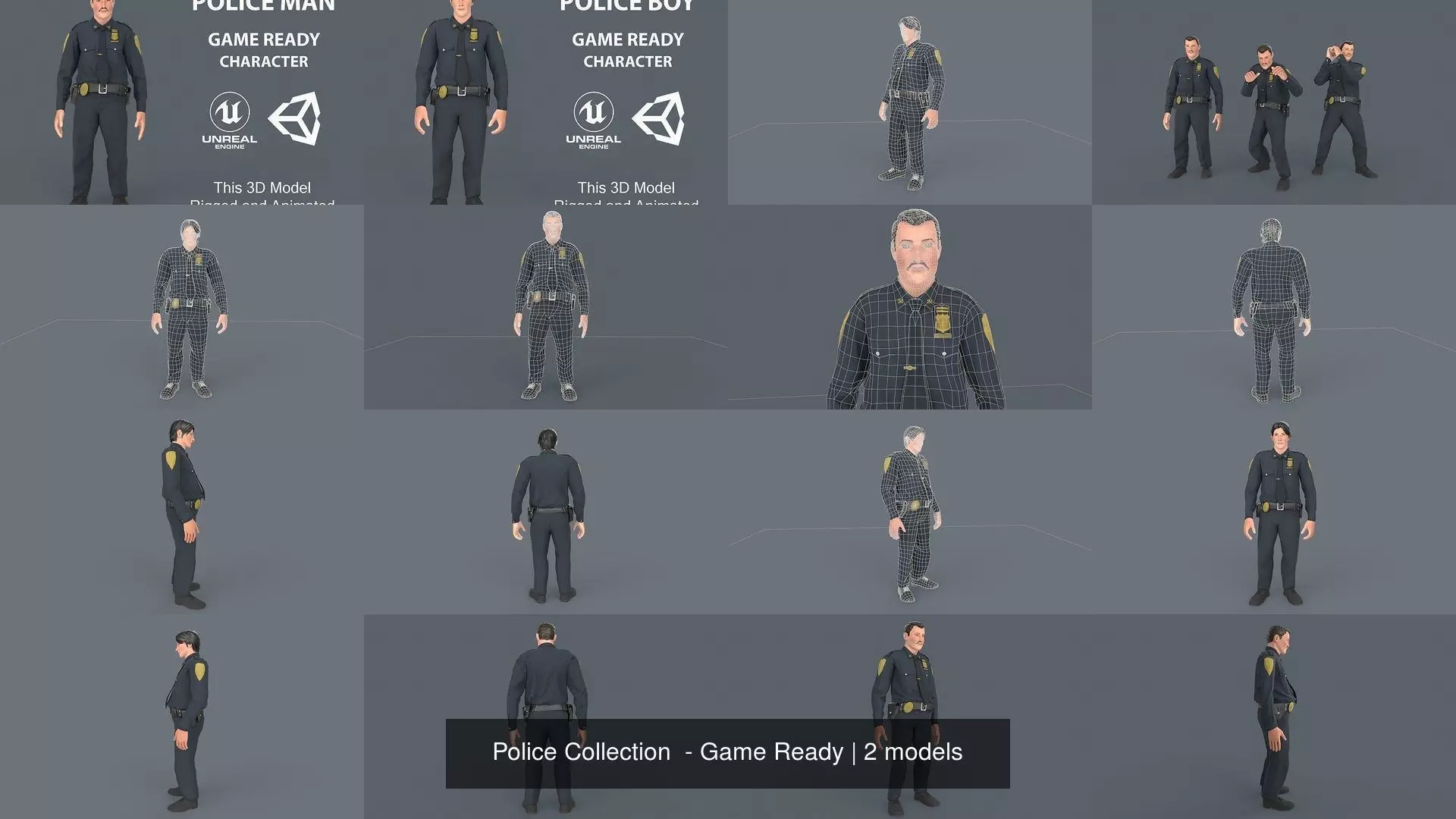 Police Collection - Game Ready group of officers _0