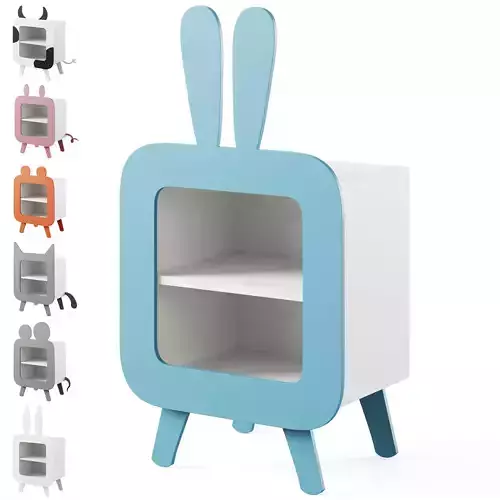 Kids bedside table by Little street 3D model