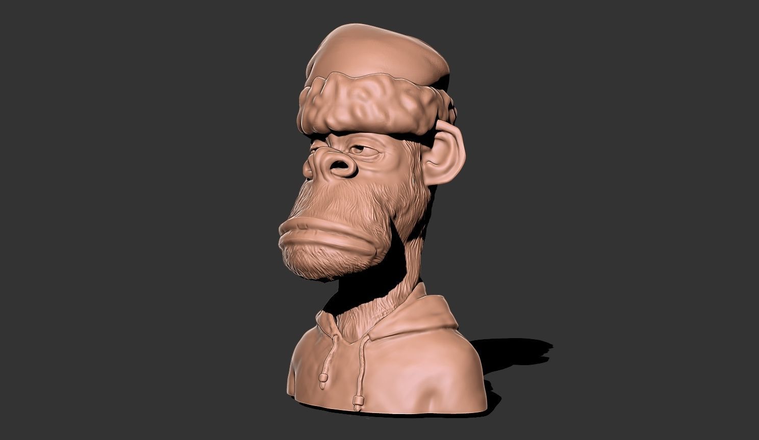  Mr santa ape monkey 3D print model_5