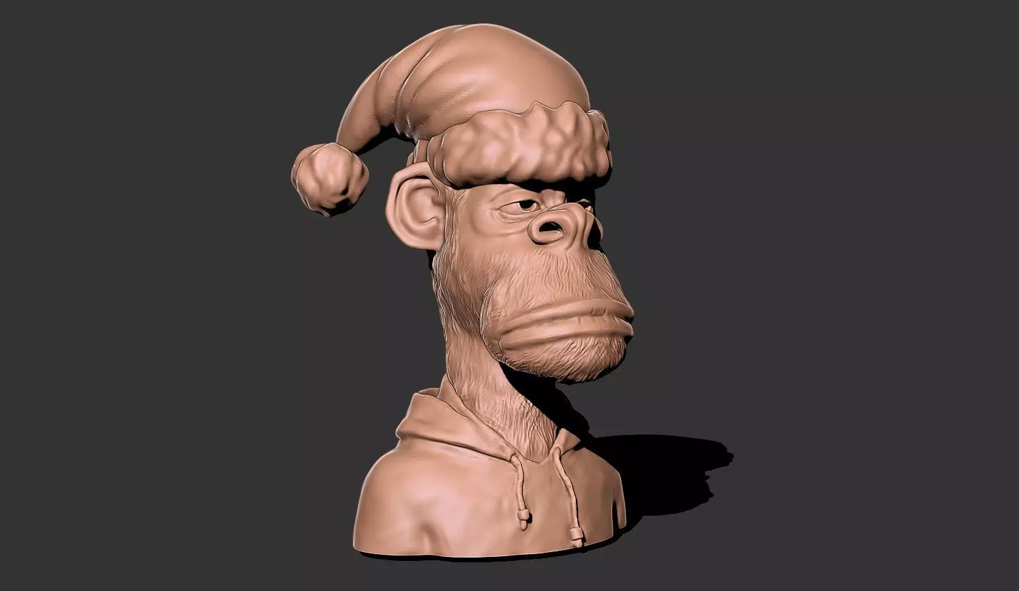  Mr santa ape monkey 3D print model_0