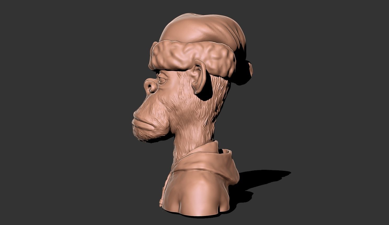  Mr santa ape monkey 3D print model_4