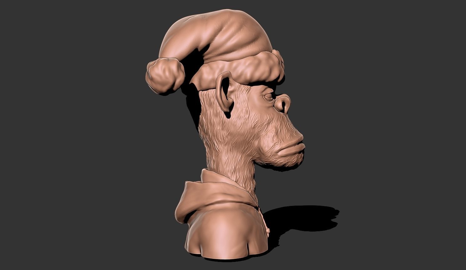  Mr santa ape monkey 3D print model_2