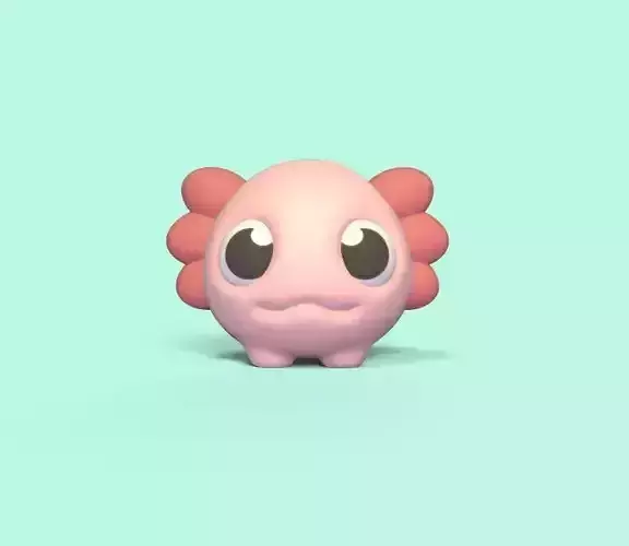 Little Axolotl 3D print model