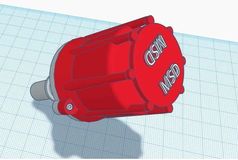1 24 scale MSD blaster coil Distributor combo 3D print model_2