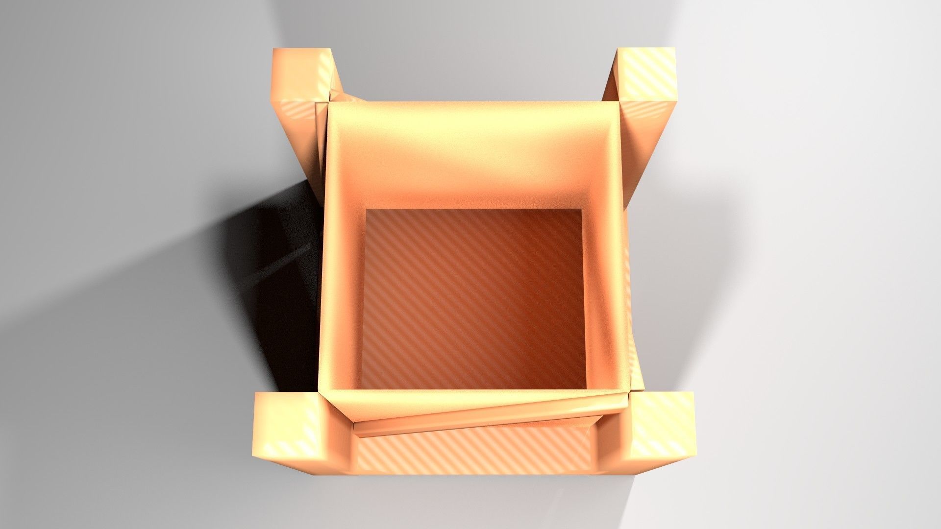 Crate 2 wooden box 3D model_2