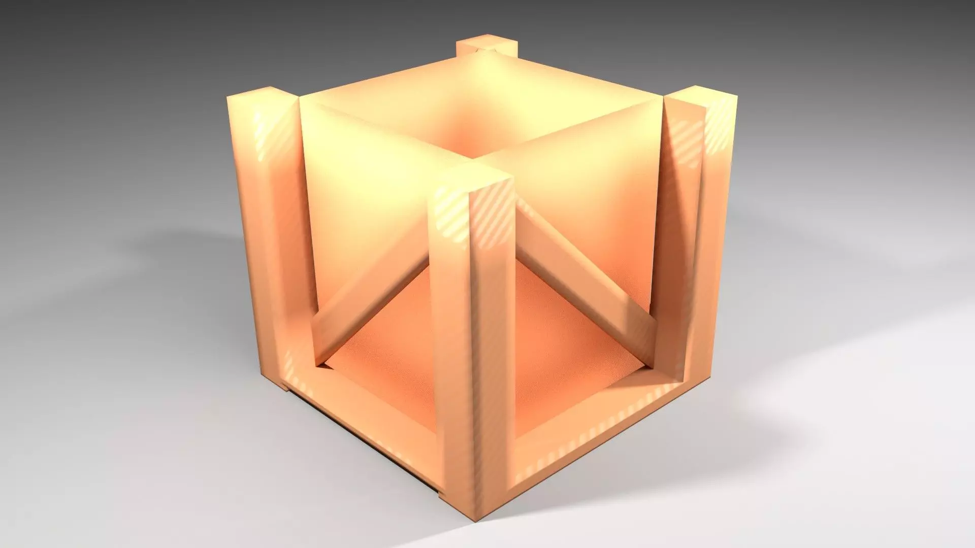 Crate 2 wooden box 3D model_0