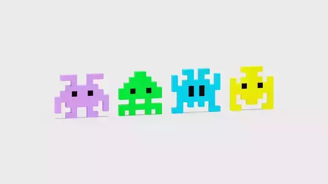 Pixel Space Invaders