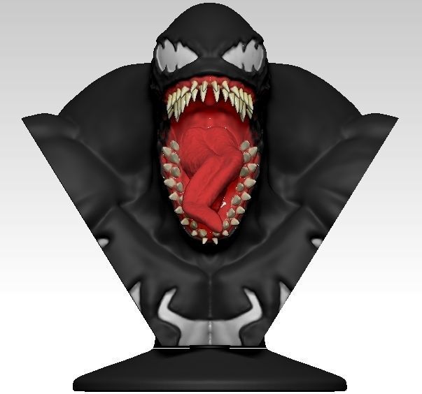 Venom bust 3D print model_2