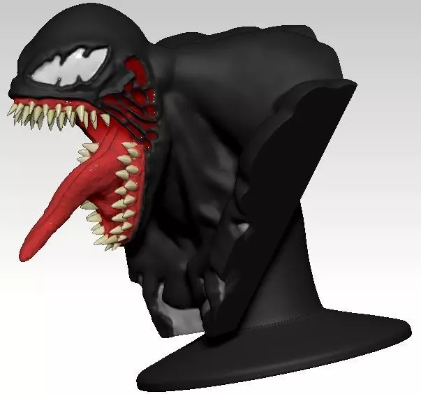 Venom bust 3D print model_0