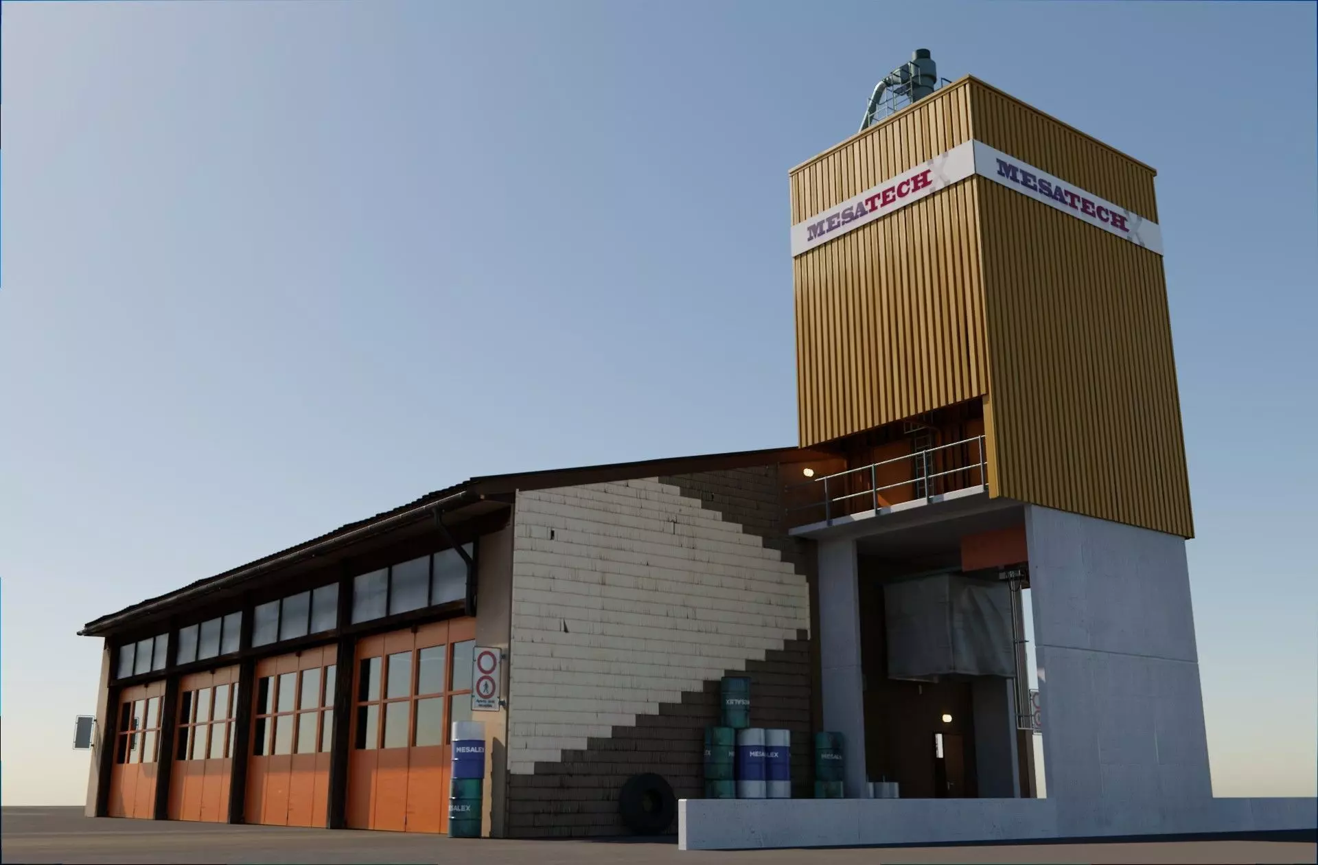 E10s Wood Factory Tower 3D model