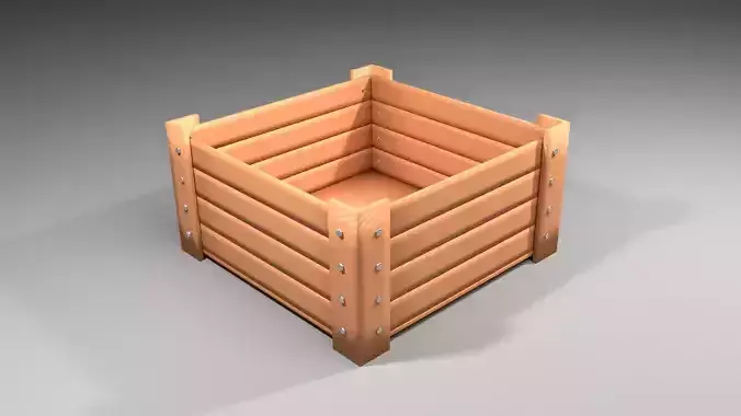 Crate 4 wooden box