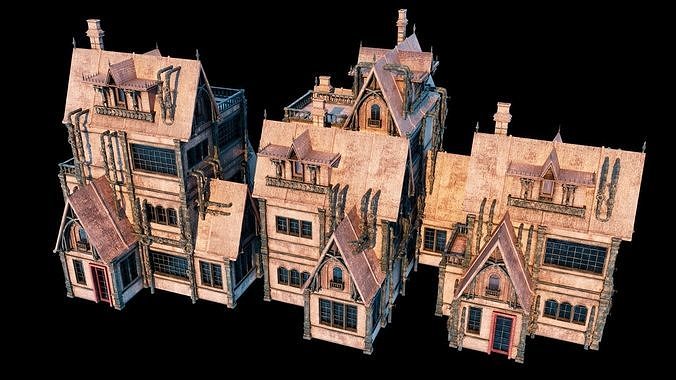 Steampunk House 3D model 3