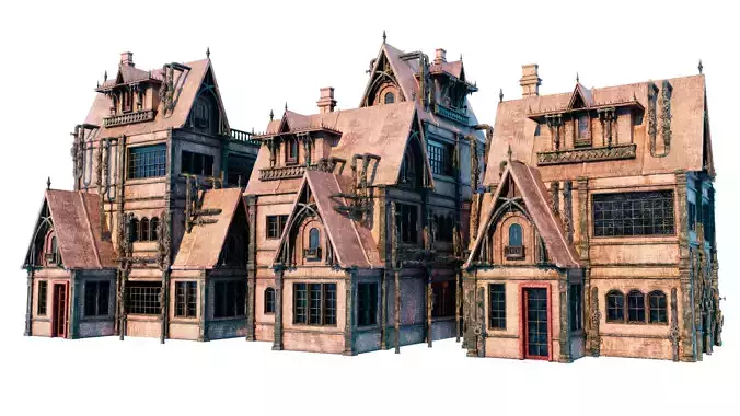 Steampunk House 3D model