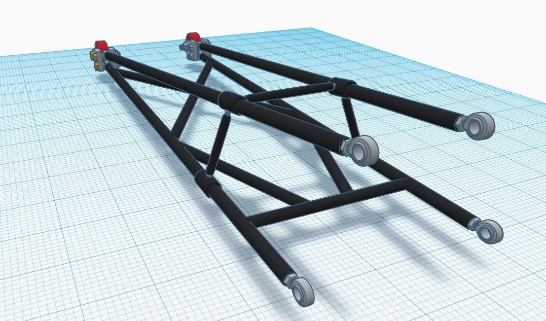 1 24 scale Voss promod wheelie bars 3D print model_1