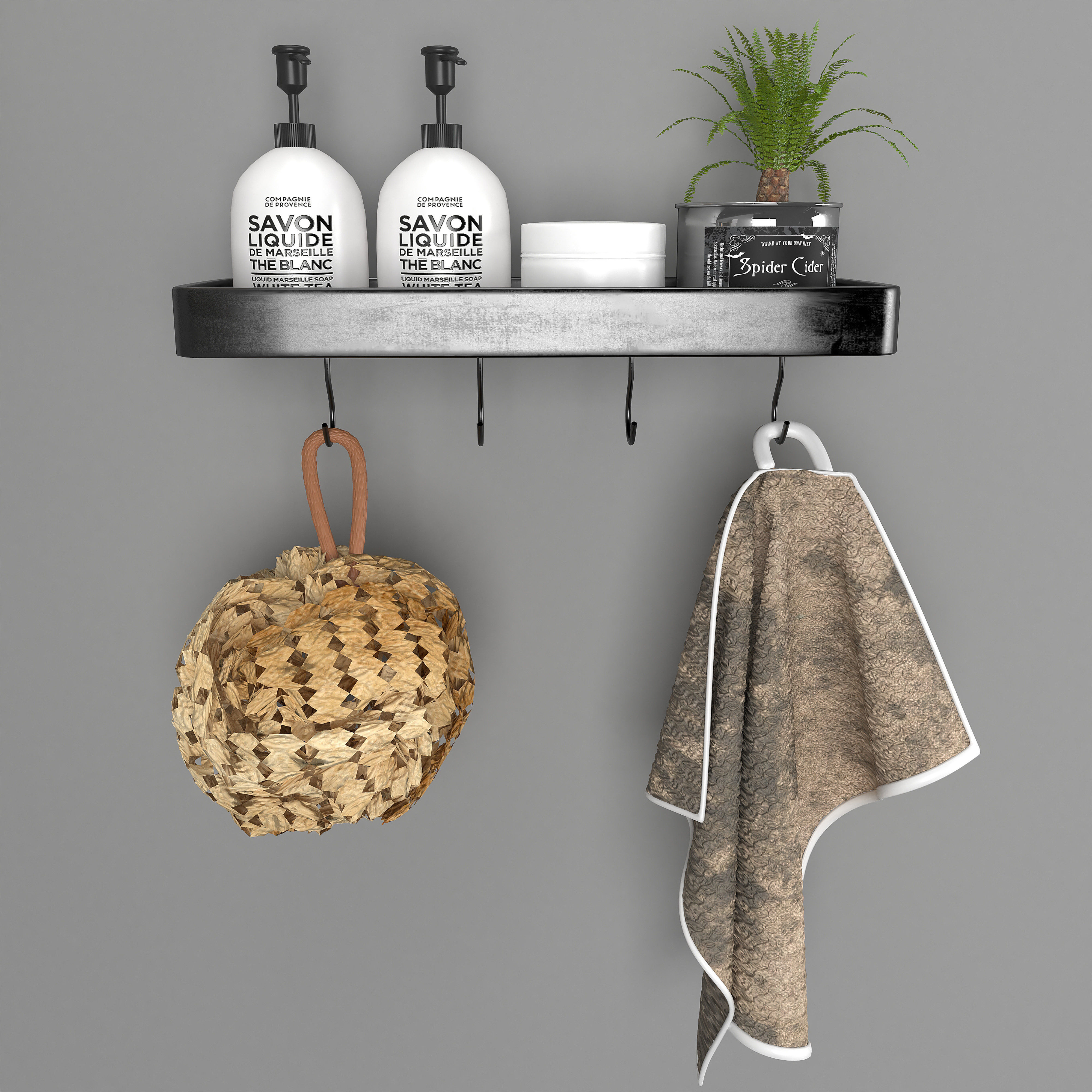 Bathroom accessories 3D model_2