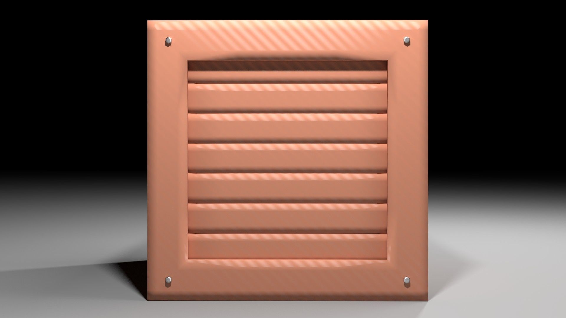 Crate 6 wooden planter 3D model_1