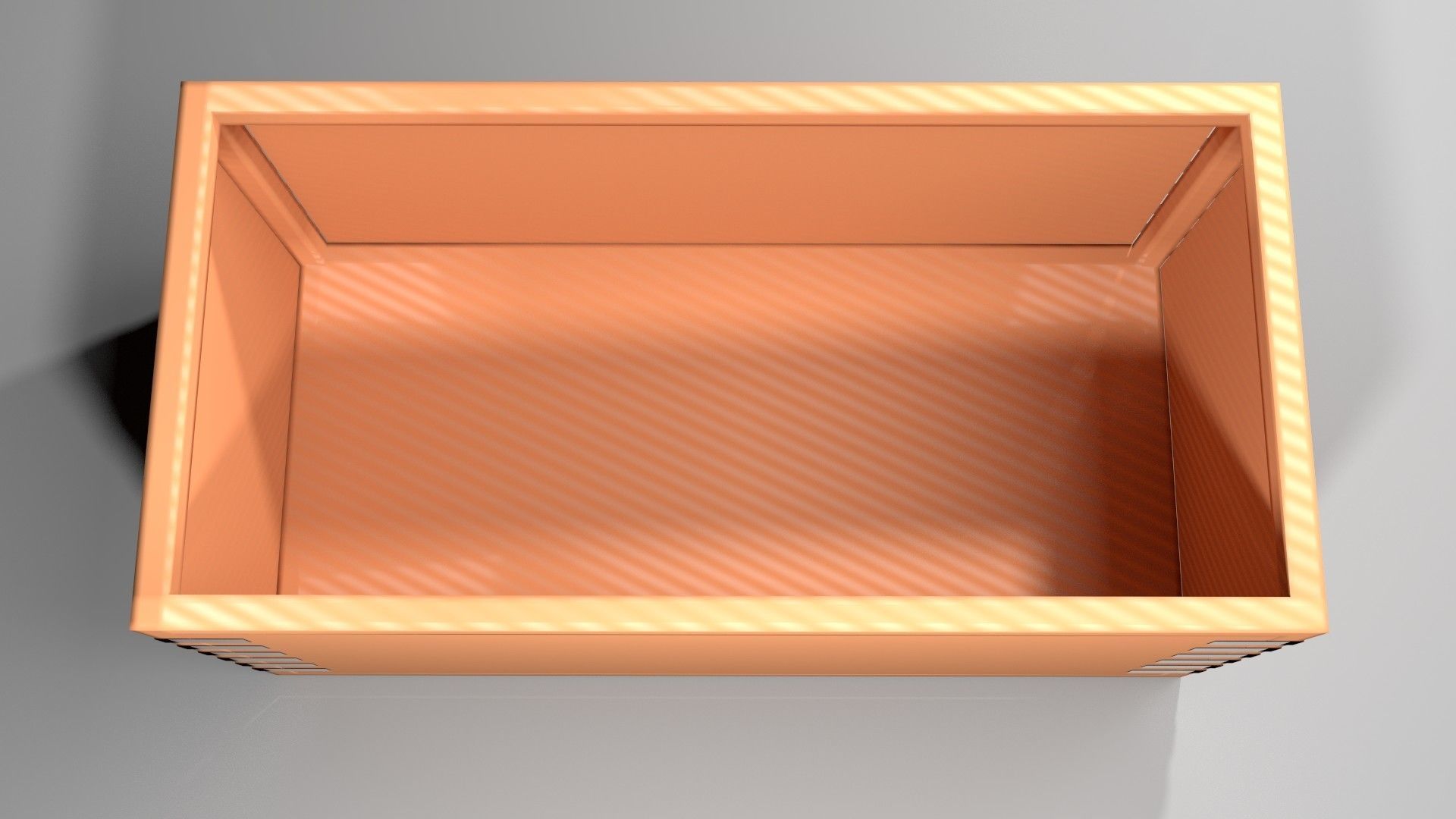 Crate 7 orange box 3D model_2