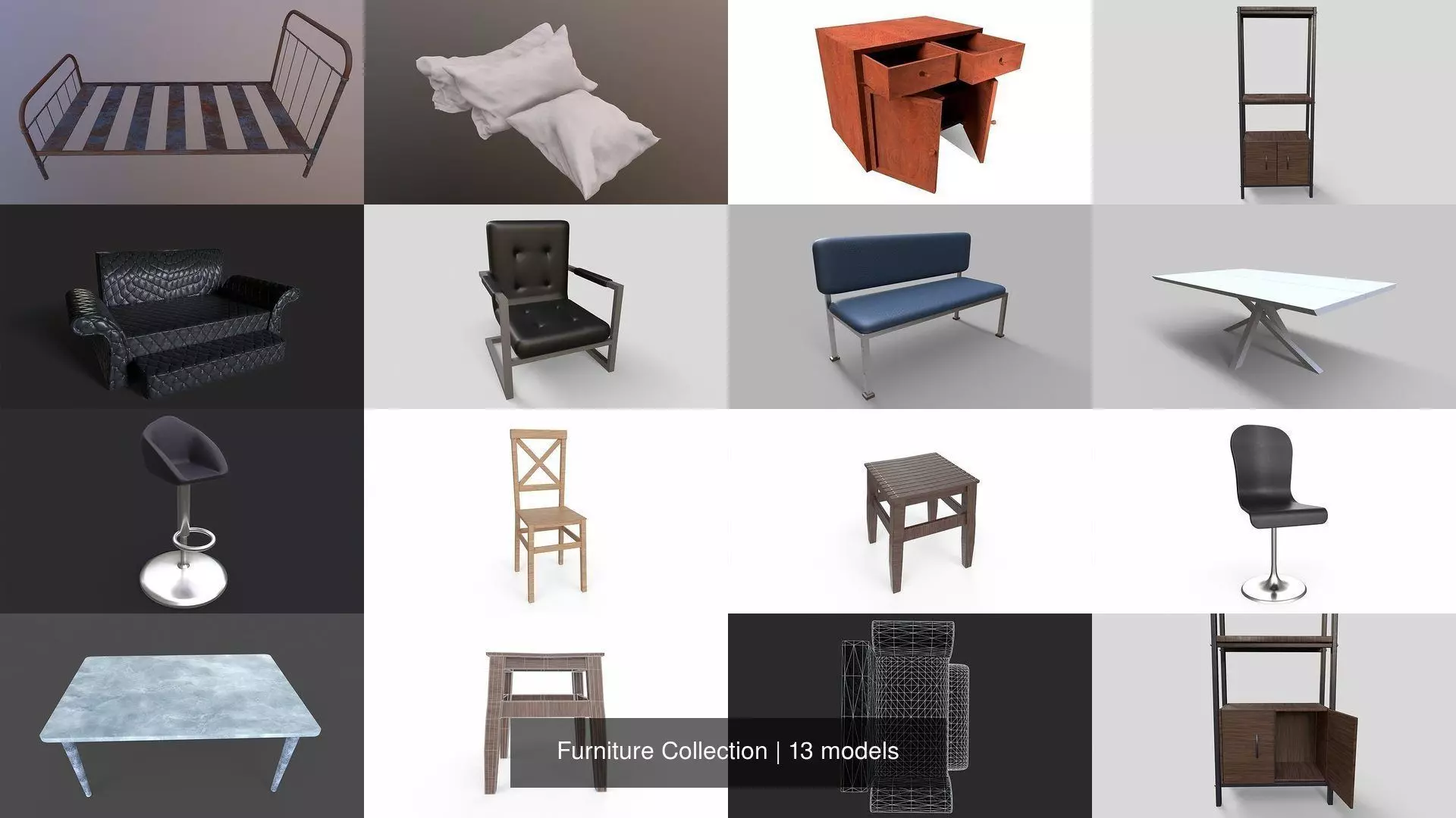 Furniture Collection tall bookcase with drawers - person _0