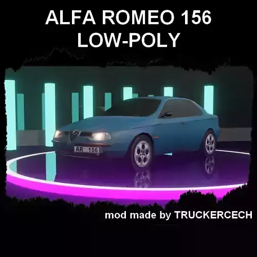 Alfa Romeo 156 Low-poly 3D model