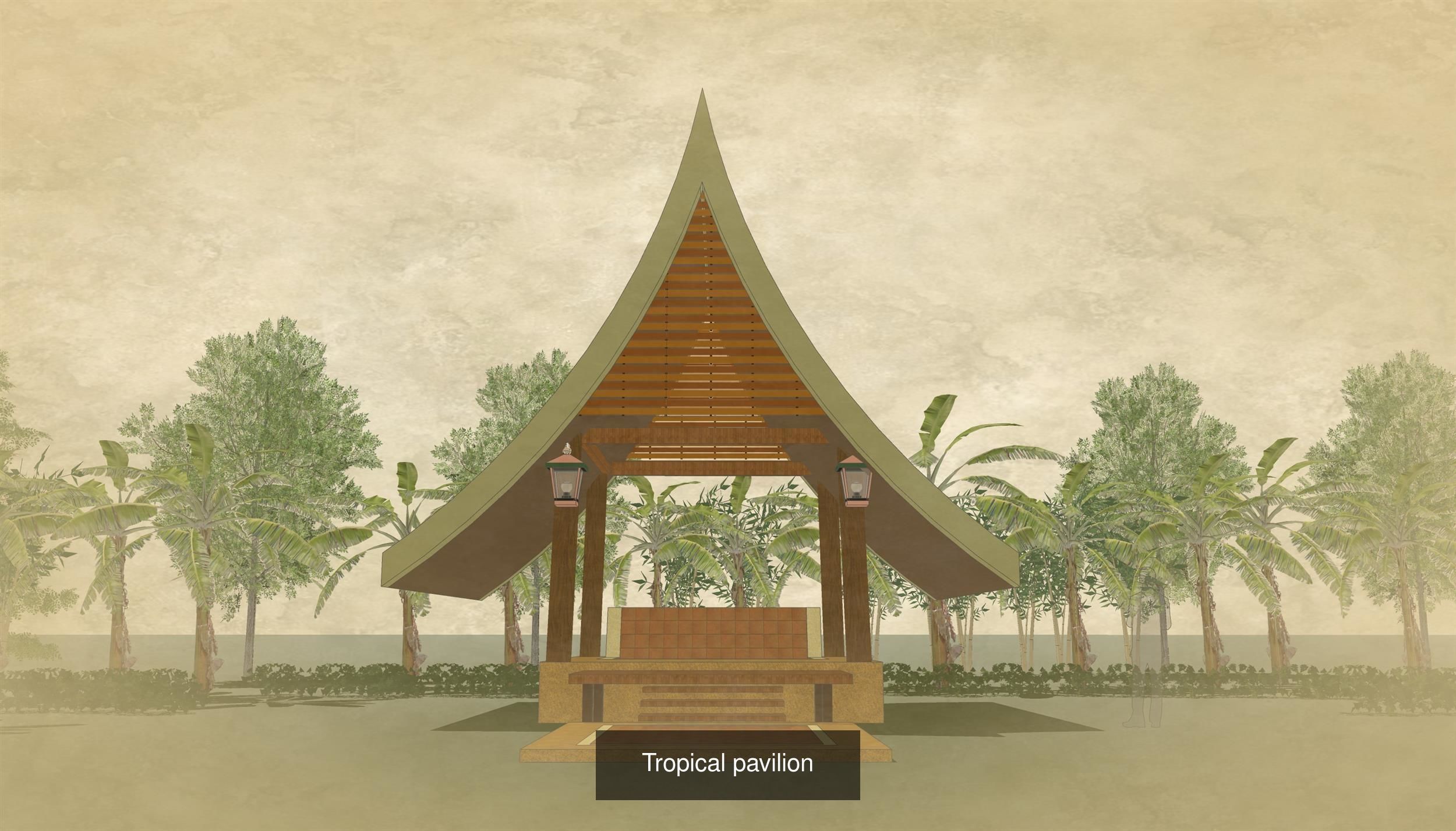 Tropical building project 3D Model Collection_7
