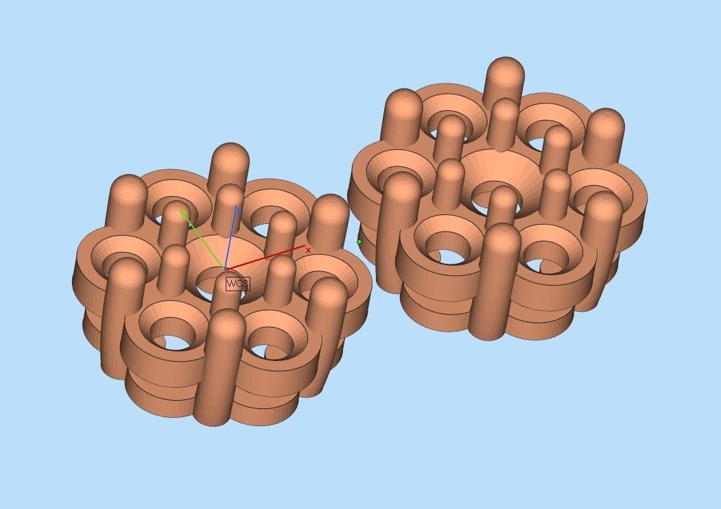 AV-447 Diamond cluster earrings for woman 3D print model_13