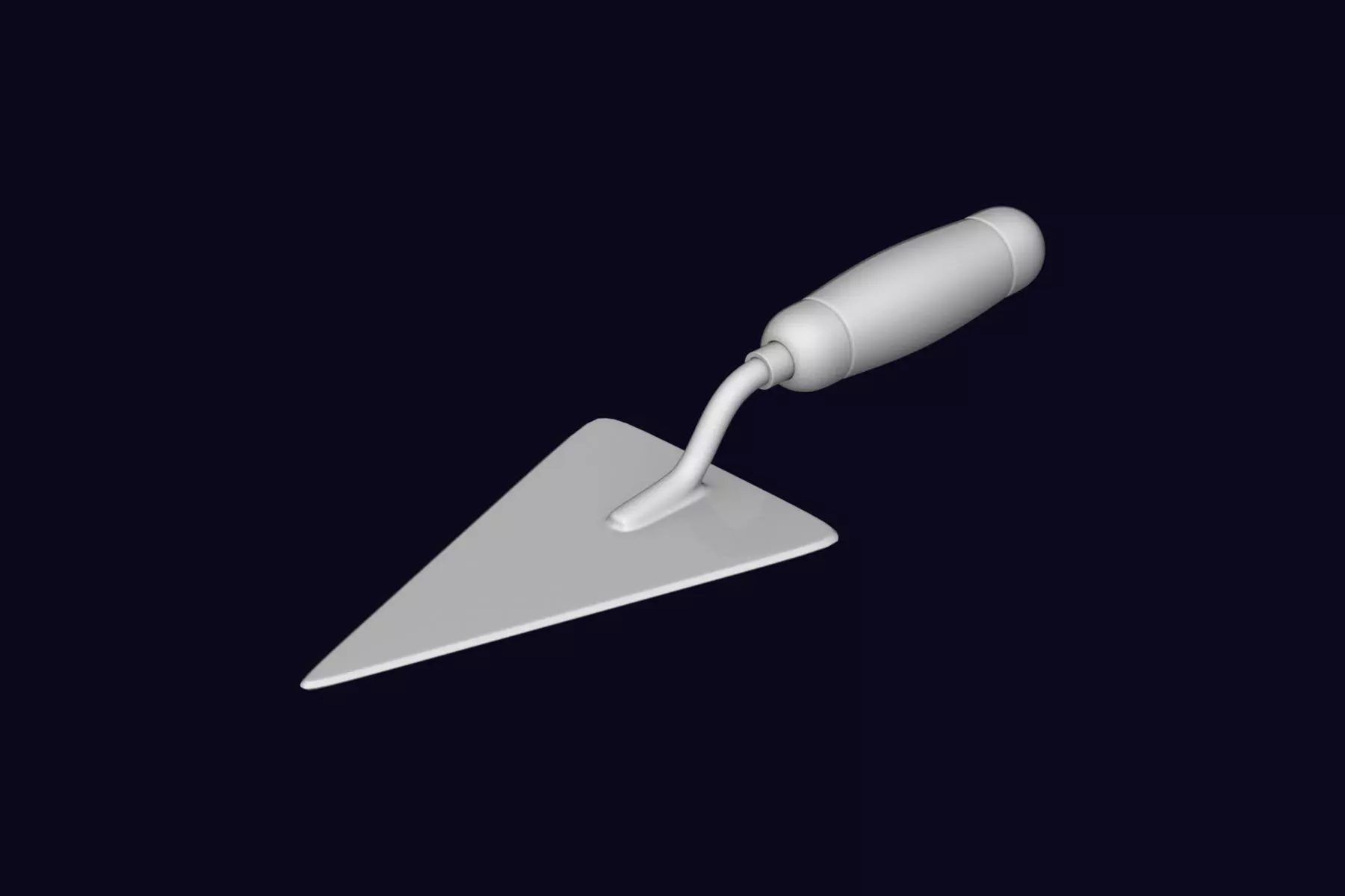 Cement Trowel 3D model_0