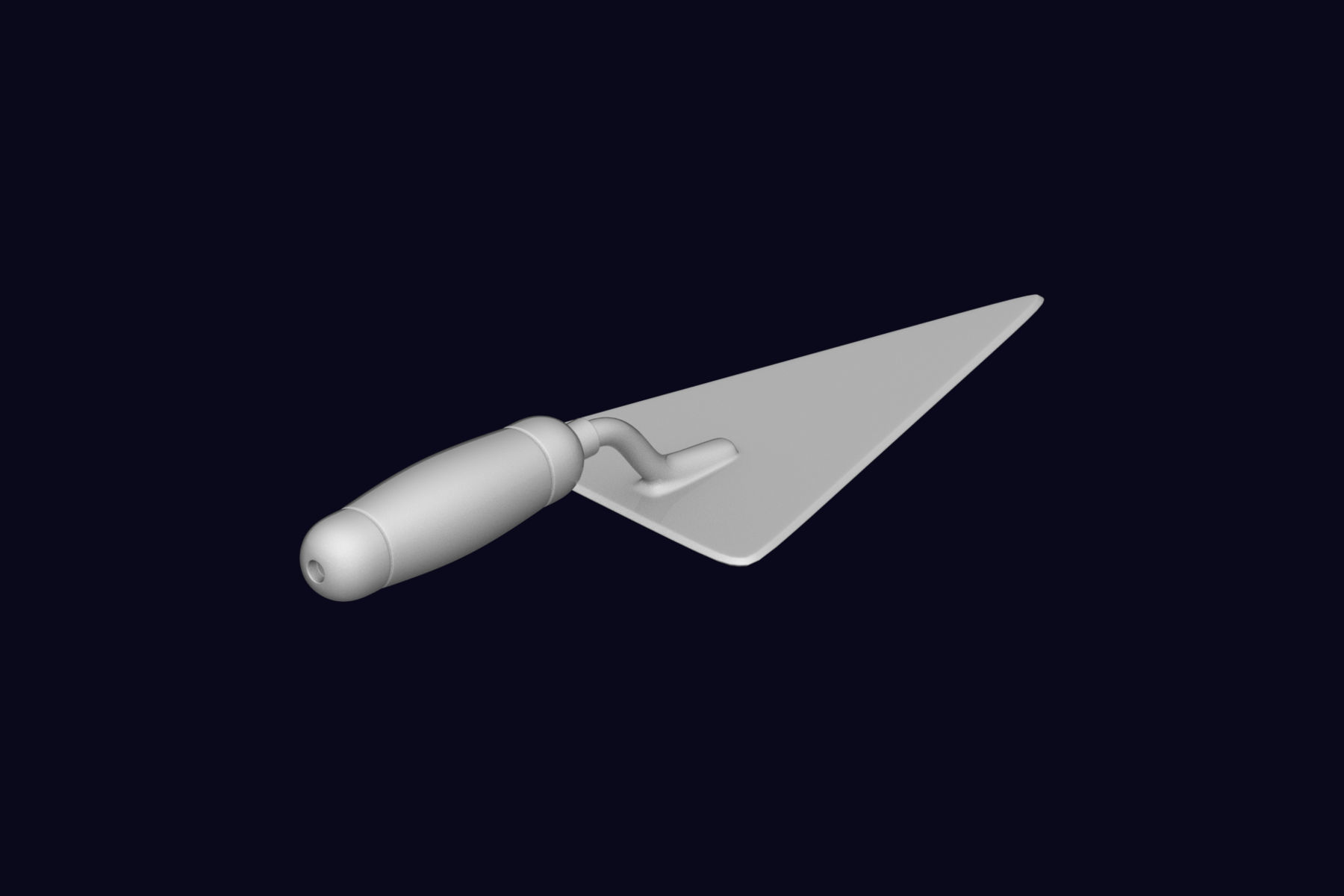 Cement Trowel 3D model_1