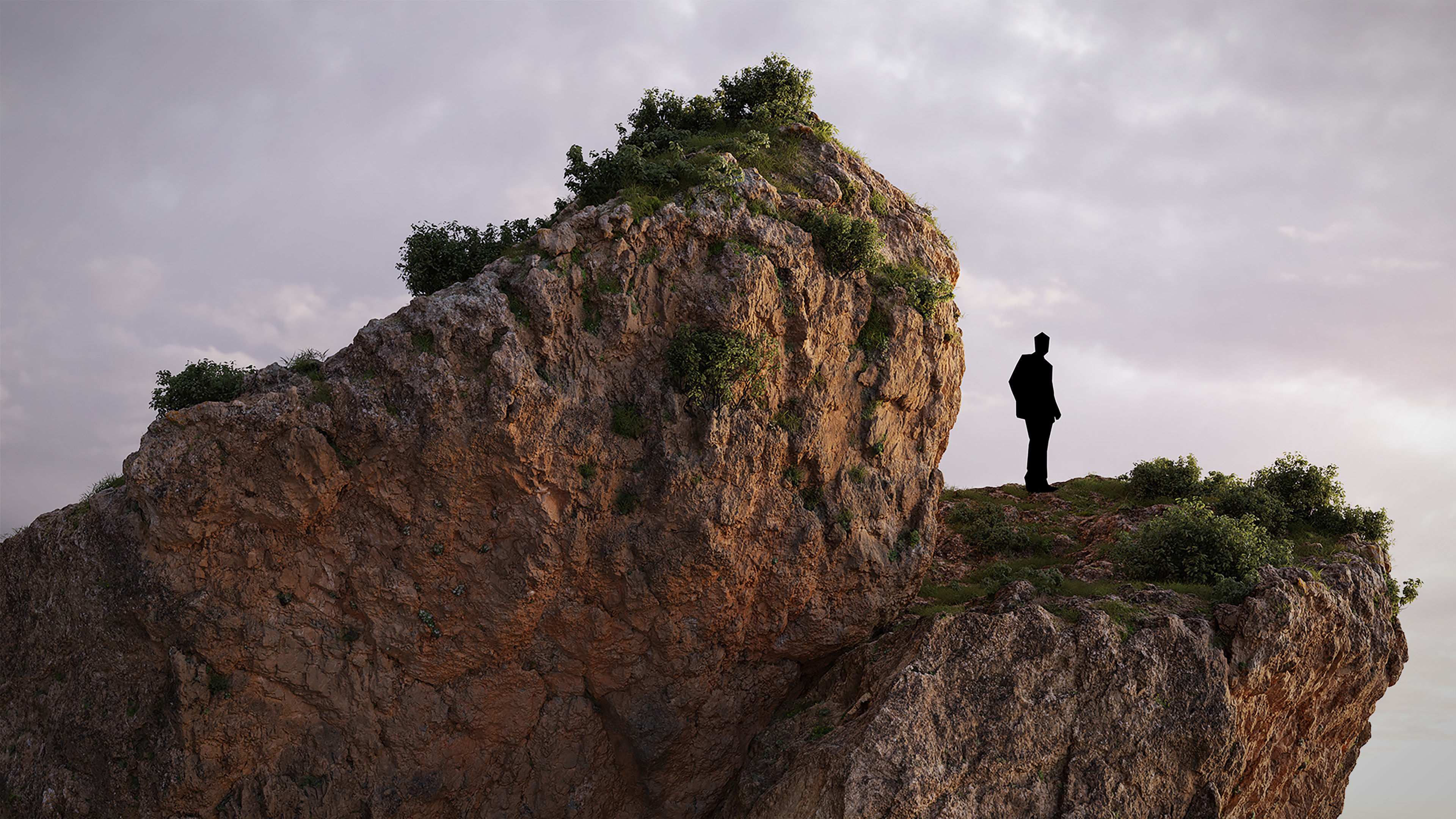 Large Mountain Cliffs PBR Scan Collection _13