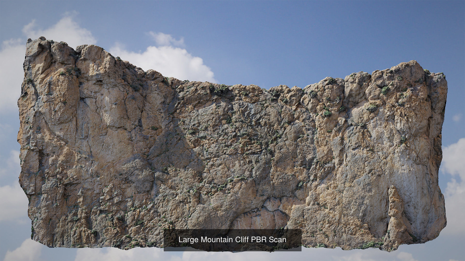 Large Mountain Cliffs PBR Scan Collection _10