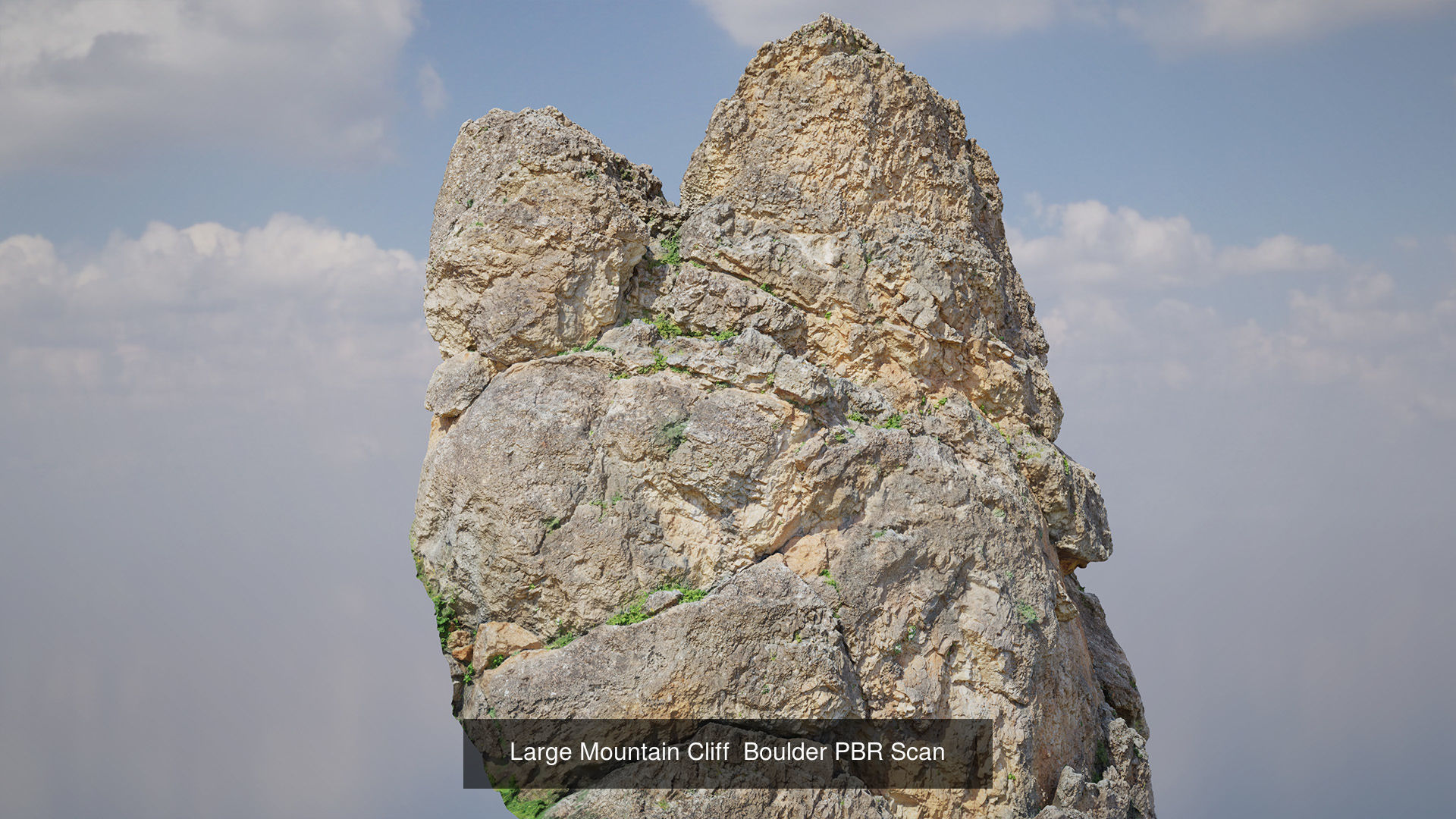 Large Mountain Cliffs PBR Scan Collection _22
