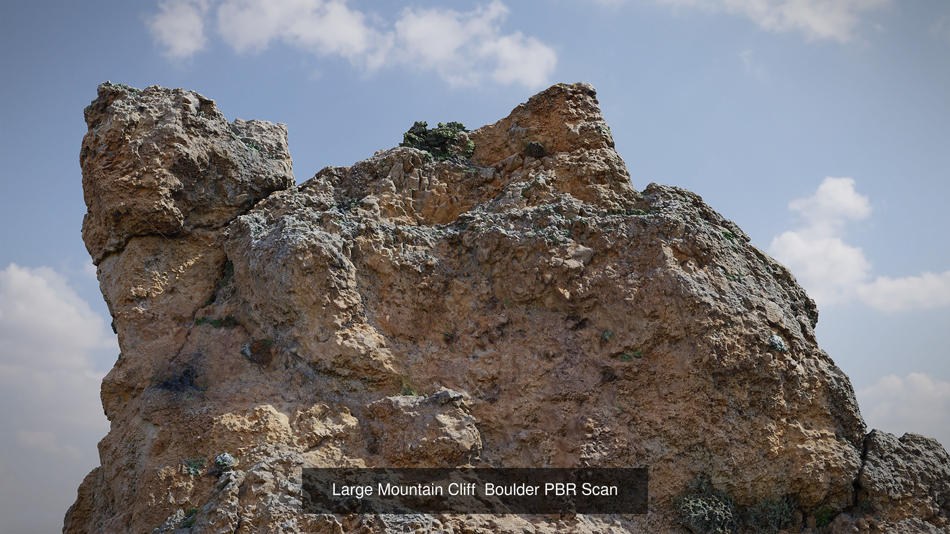 Large Mountain Cliffs PBR Scan Collection _20