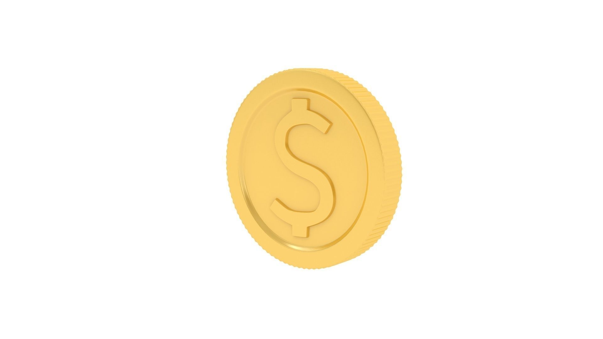 dollar coin 3D model_3