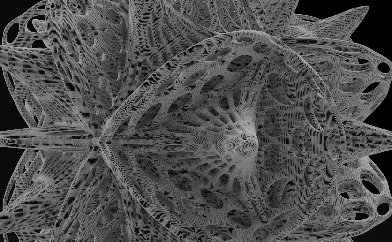 Alien Pollen set 3 3D print model_36