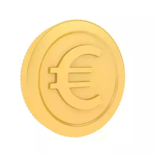 euro coin 3D model