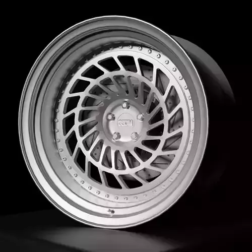 3-19 FR - 3 Piece Wheels - Game Ready Low-poly 3D model