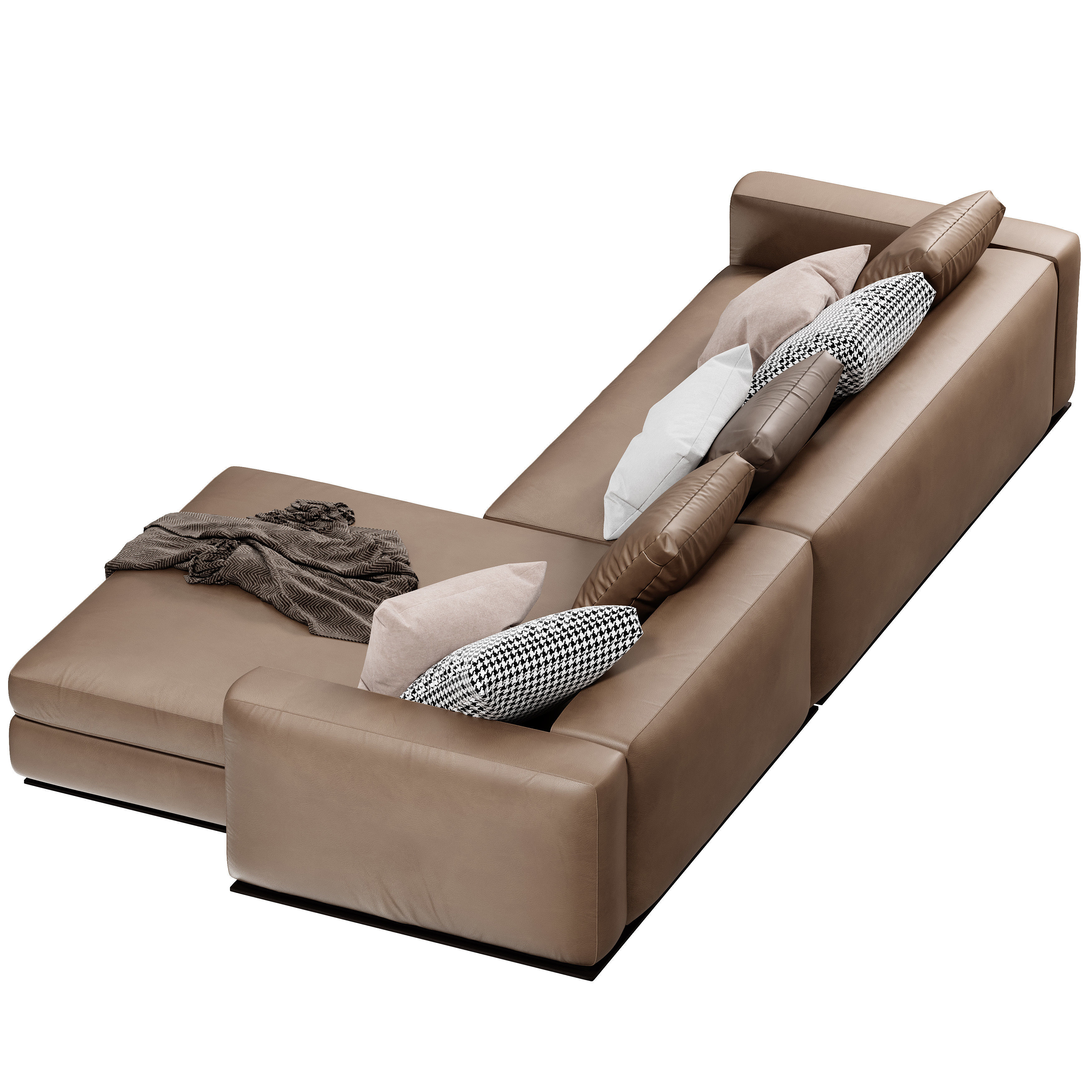 Minotti Leonard Chaise Longue Sofa 3D model_5