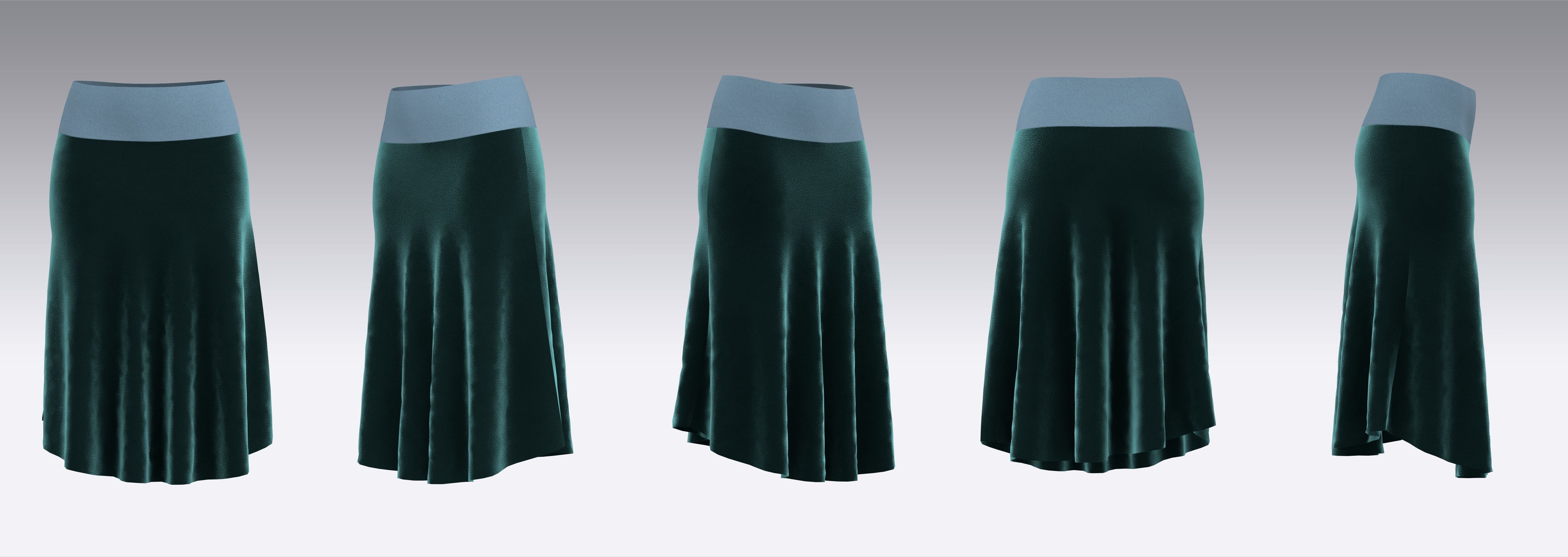 32 Skirt Outfits MD CLO 3D zprj project files 3D Model Collection_8