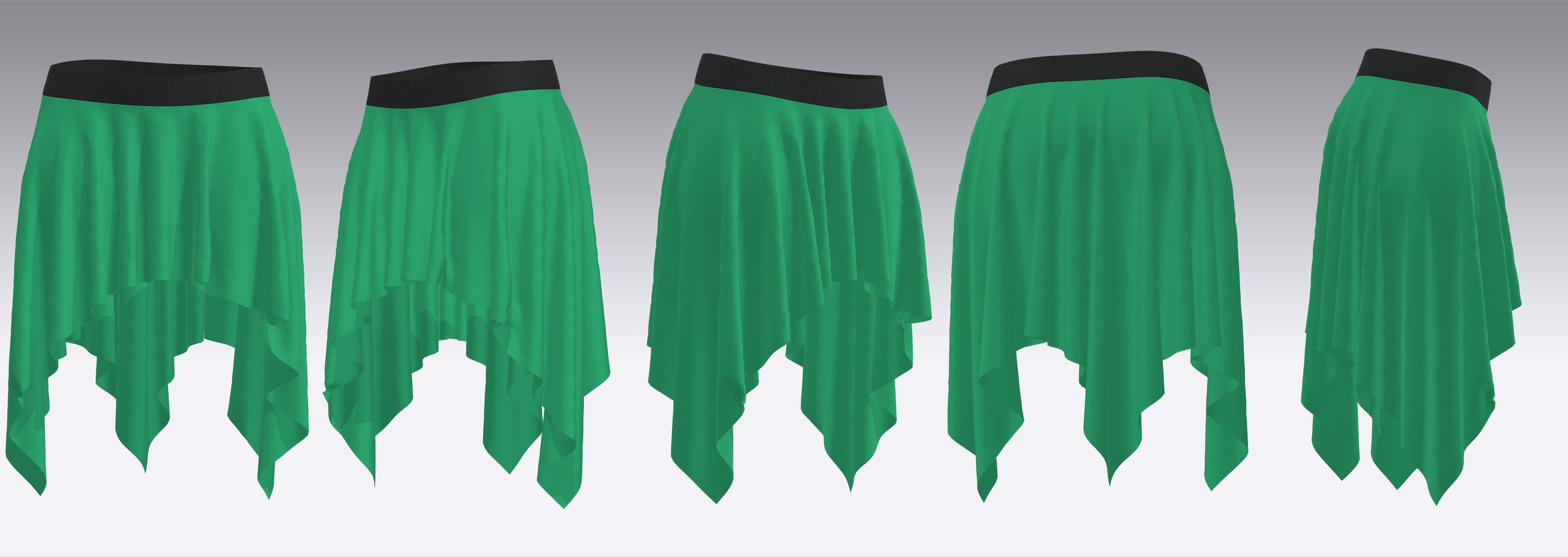 32 Skirt Outfits MD CLO 3D zprj project files 3D Model Collection_32