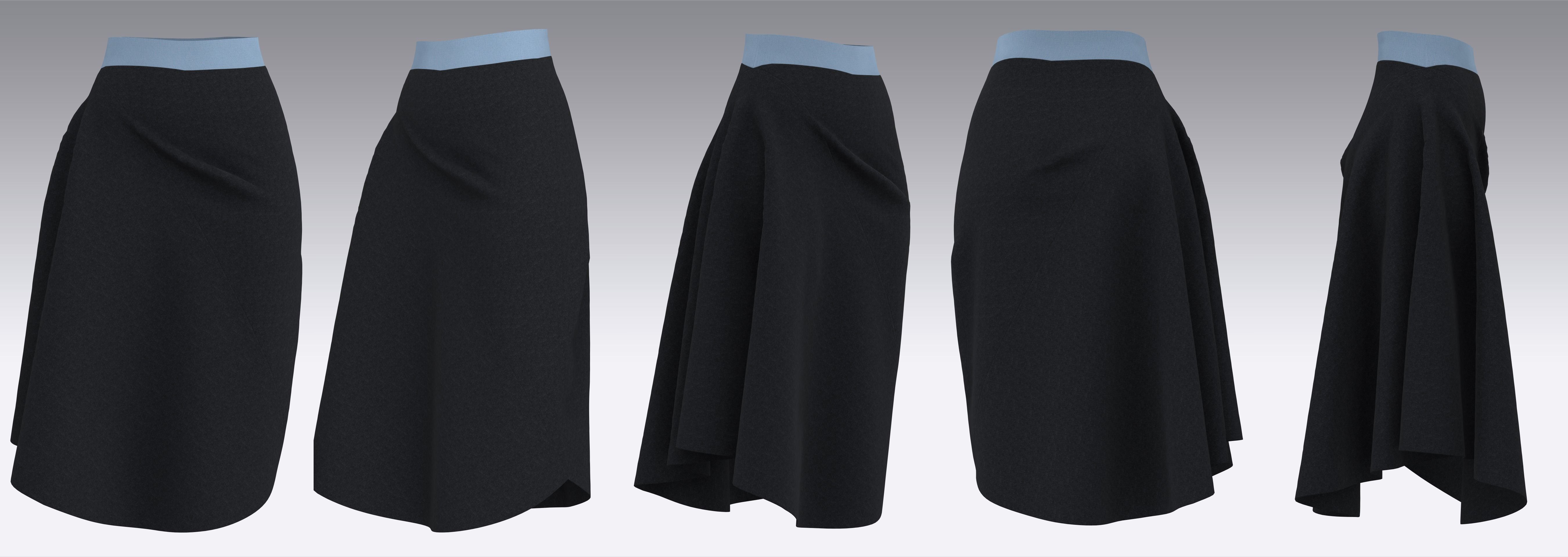 32 Skirt Outfits MD CLO 3D zprj project files 3D Model Collection_10