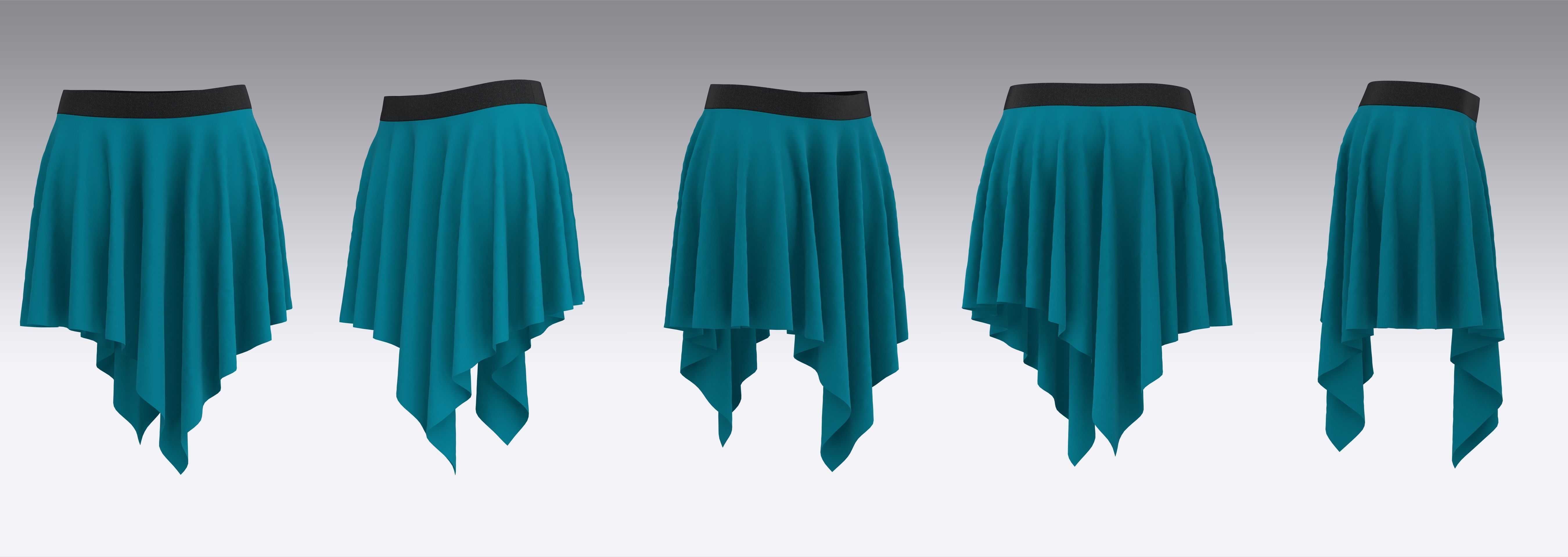 32 Skirt Outfits MD CLO 3D zprj project files 3D Model Collection_21