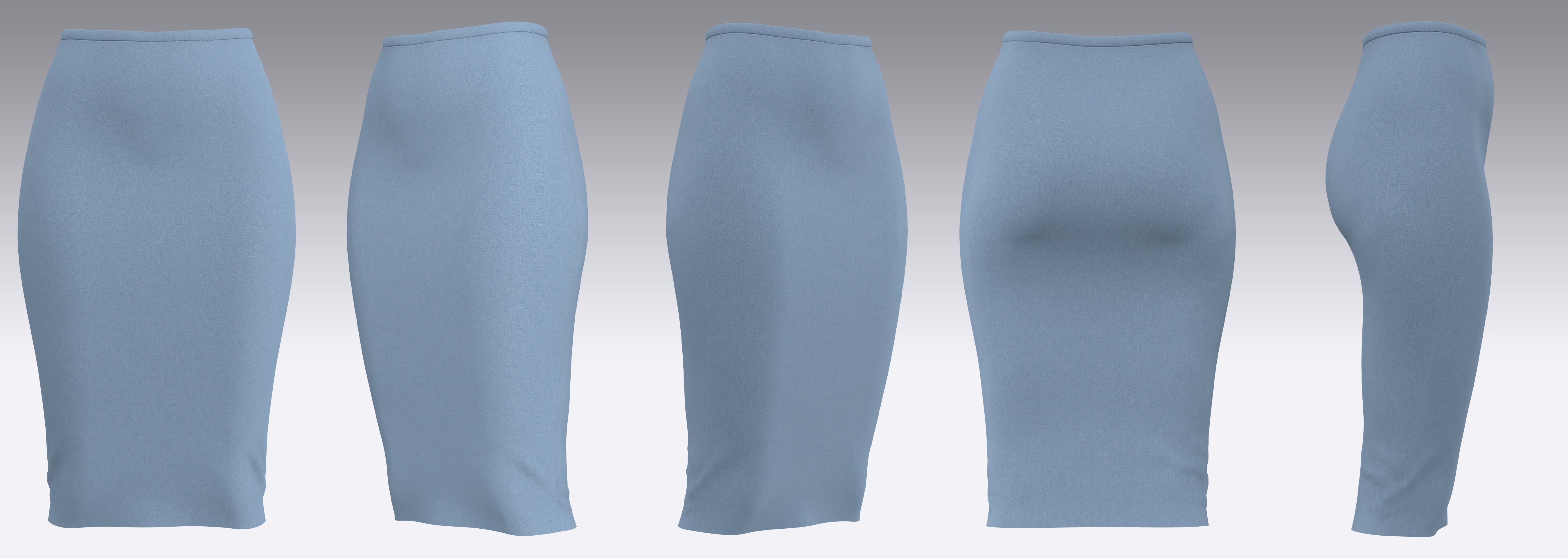 32 Skirt Outfits MD CLO 3D zprj project files 3D Model Collection_15