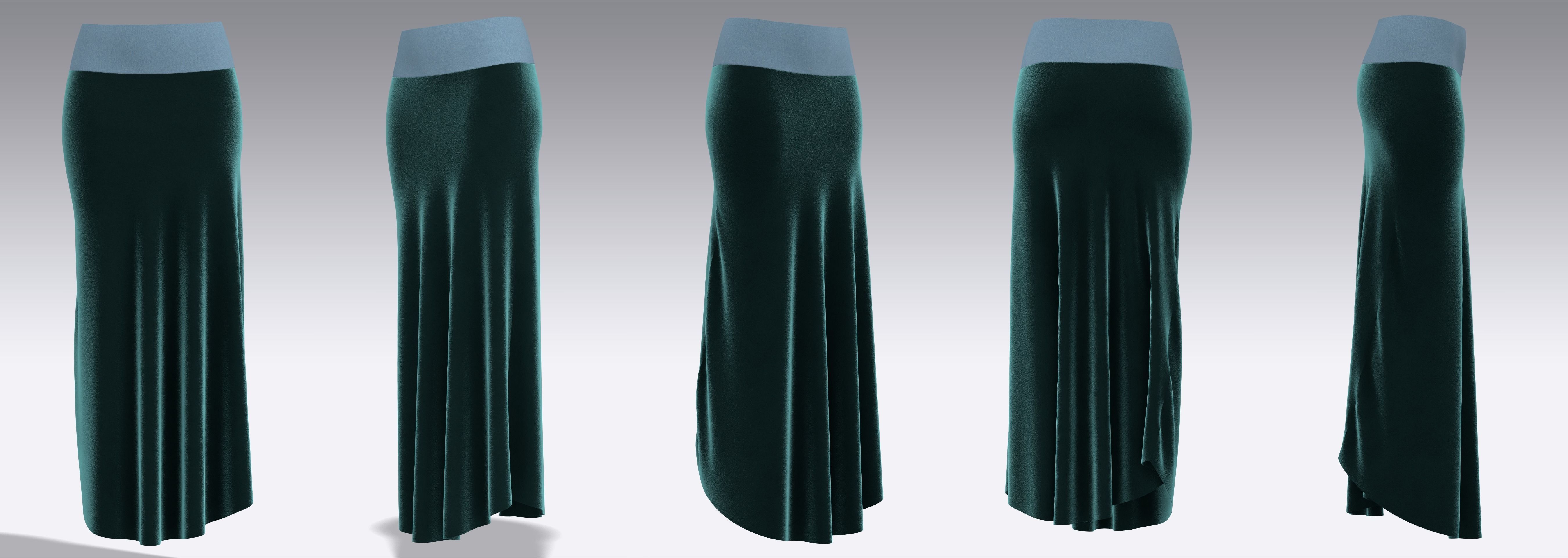 32 Skirt Outfits MD CLO 3D zprj project files 3D Model Collection_9