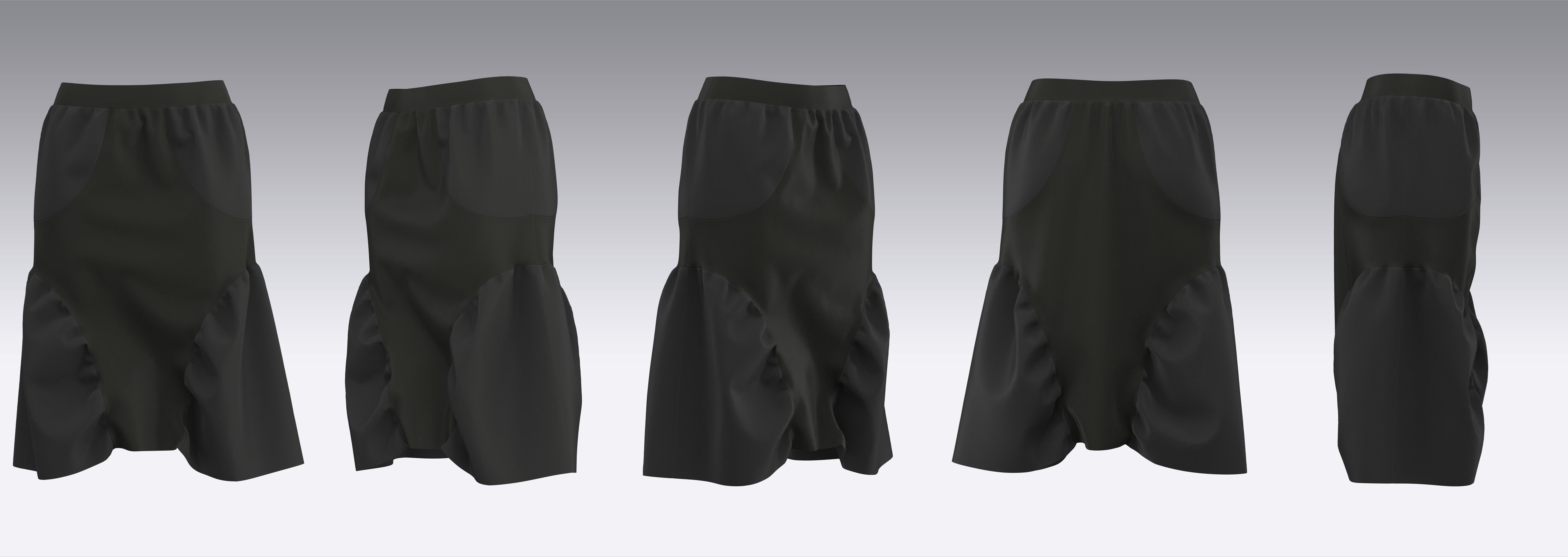 32 Skirt Outfits MD CLO 3D zprj project files 3D Model Collection_23