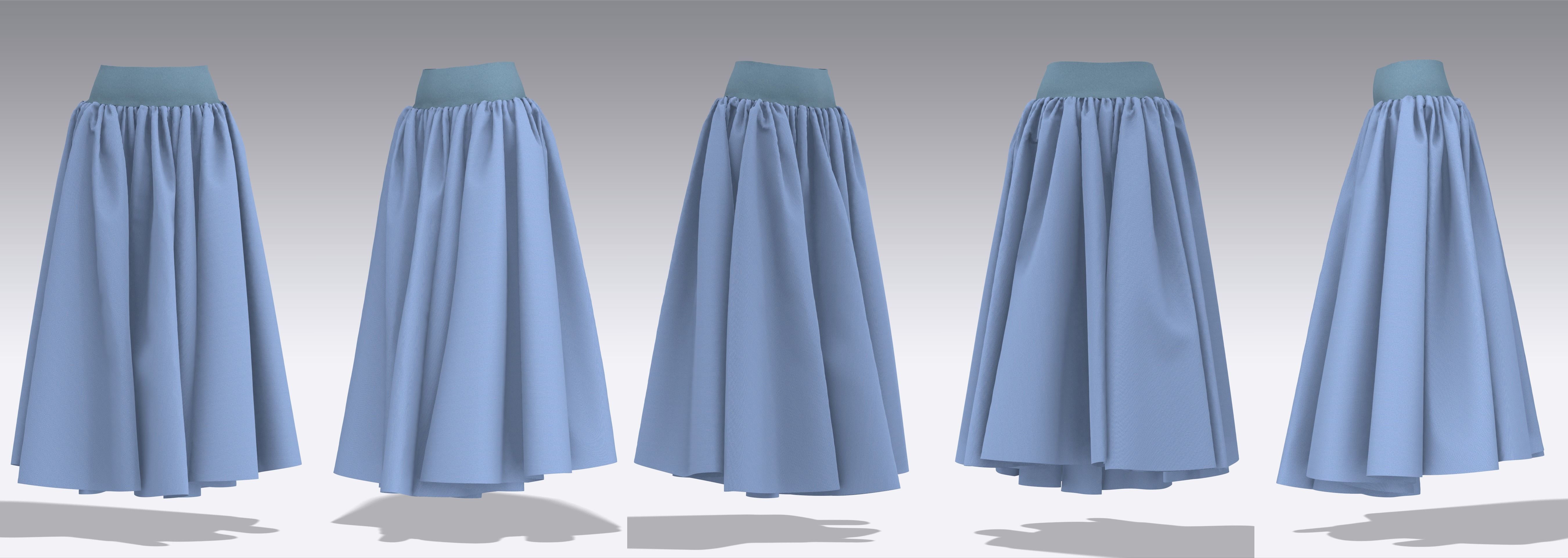 32 Skirt Outfits MD CLO 3D zprj project files 3D Model Collection_5