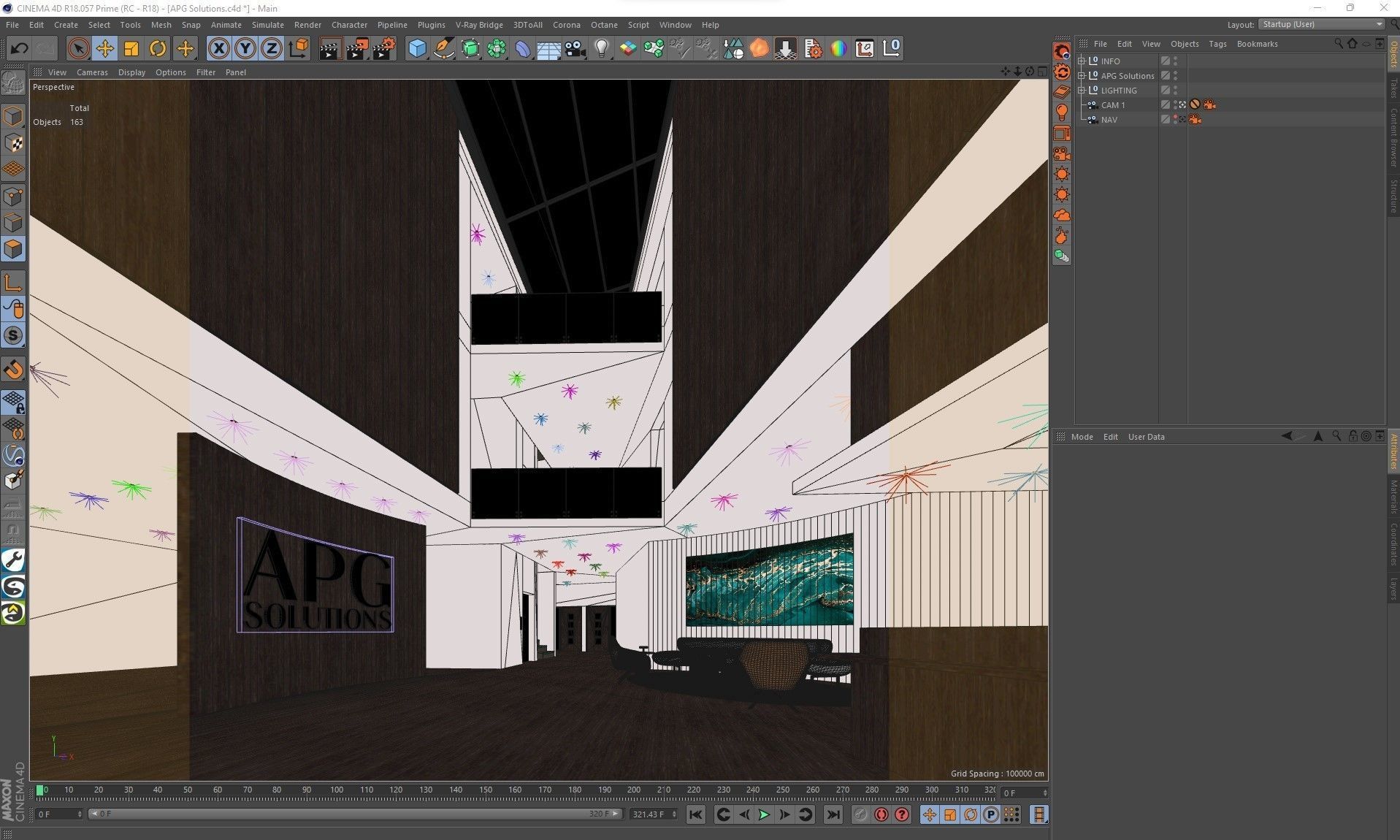 Corona - C4D files - Commercial Interior Space 3D model_4