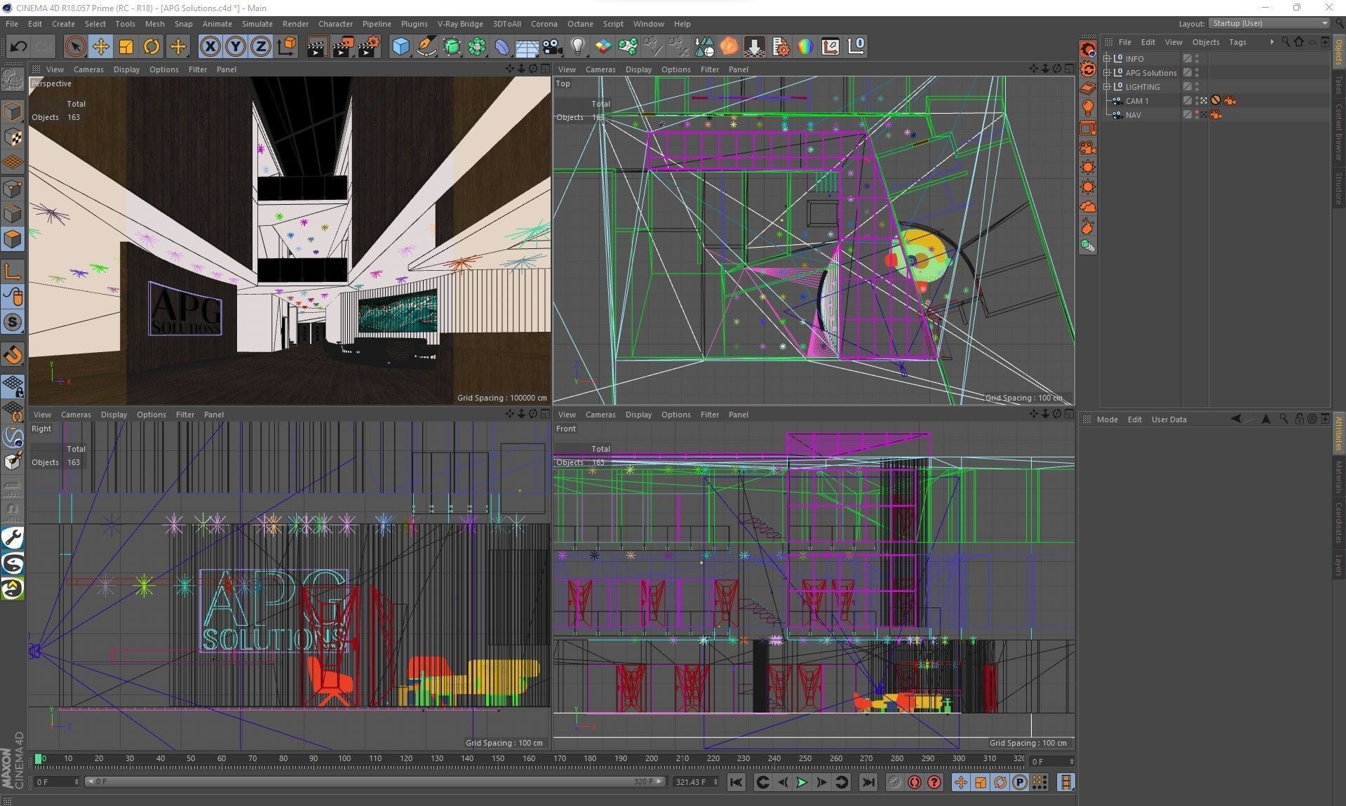 Corona - C4D files - Commercial Interior Space 3D model_2