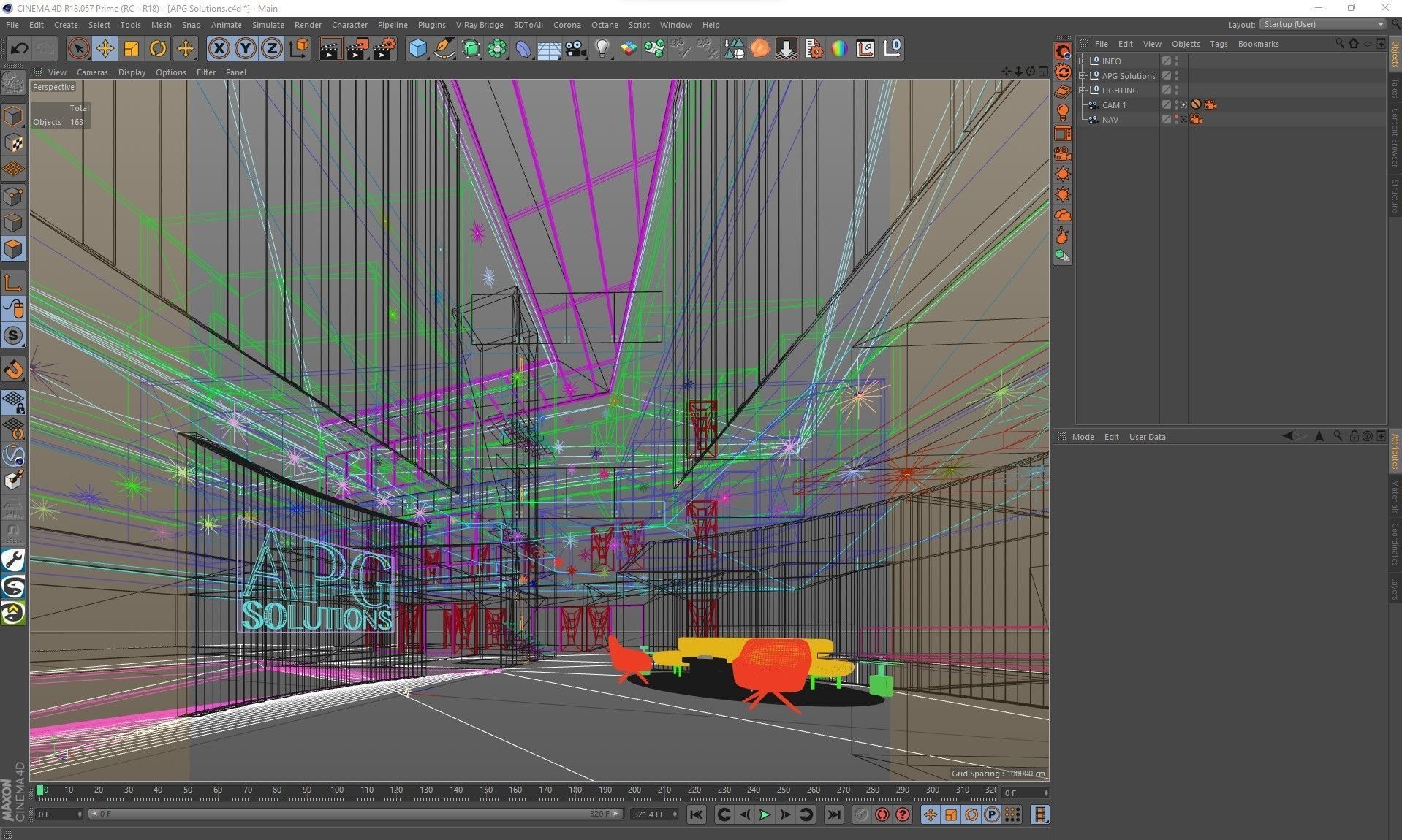 Corona - C4D files - Commercial Interior Space 3D model_5