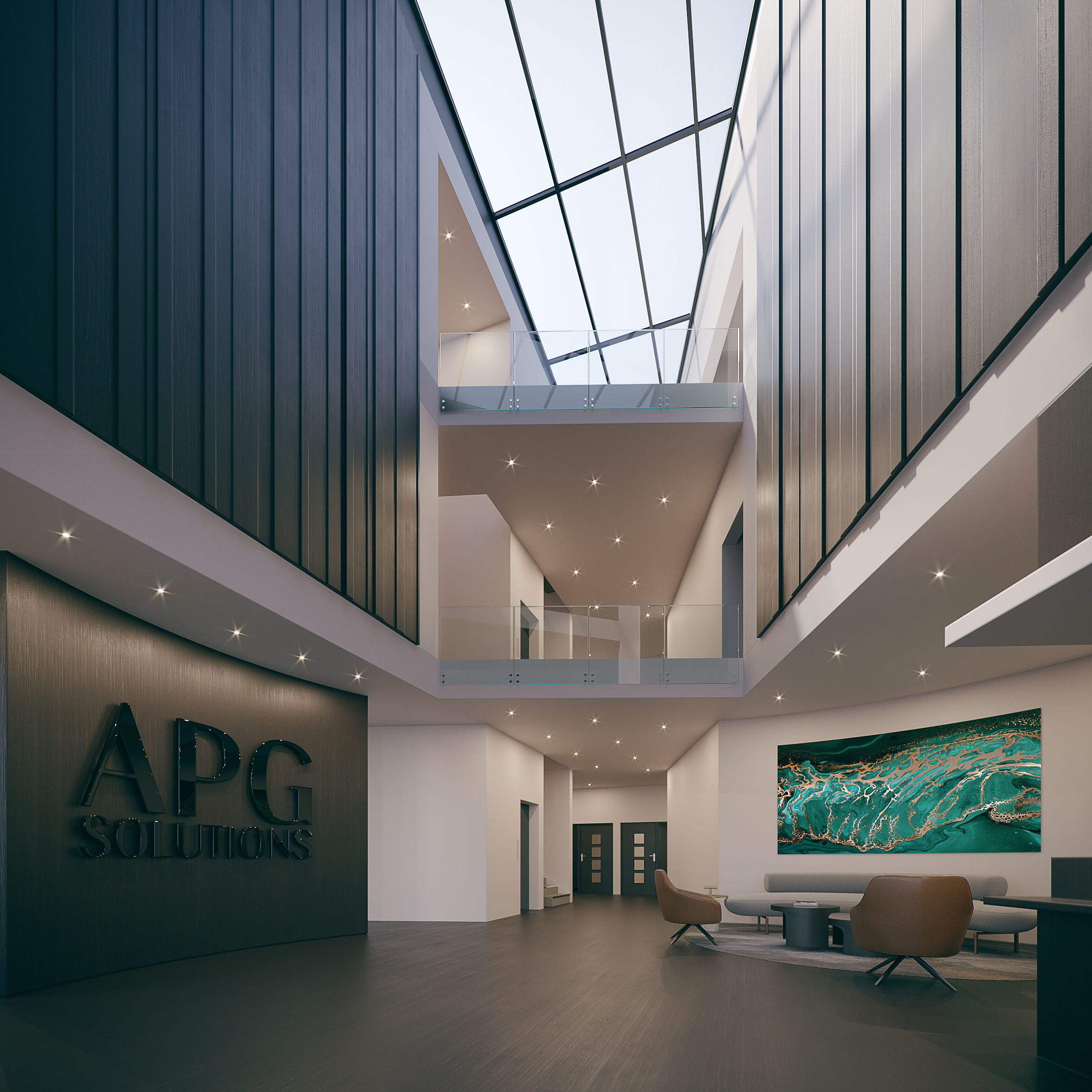 Corona - C4D files - Commercial Interior Space 3D model_1